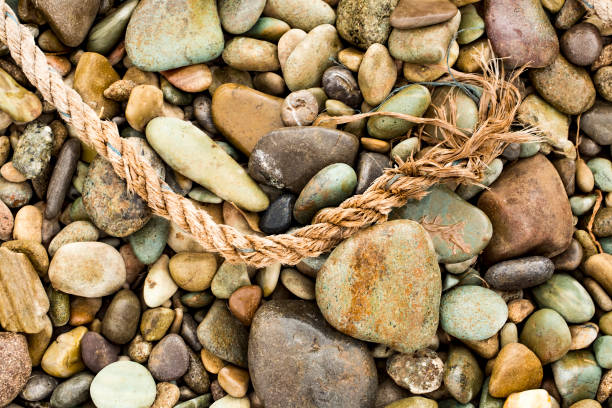 Abstract background with pebbles, sea stones texture.