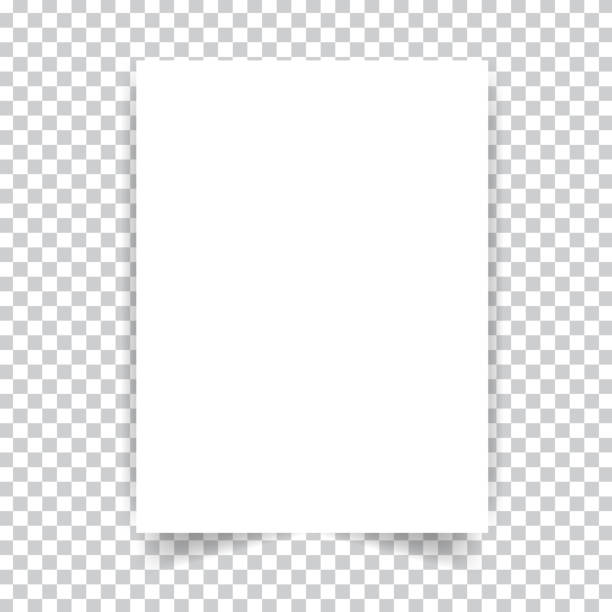 biała realistyczna strona papieru. - stationary paper white note pad stock illustrations