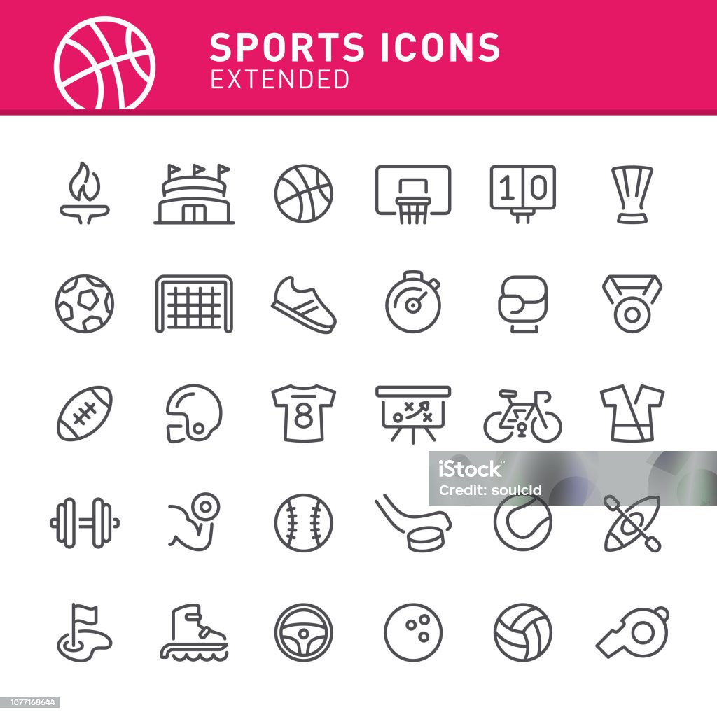 Sport-Ikonen - Lizenzfrei Icon Vektorgrafik
