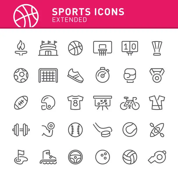 Vector illustration of Sports Icons