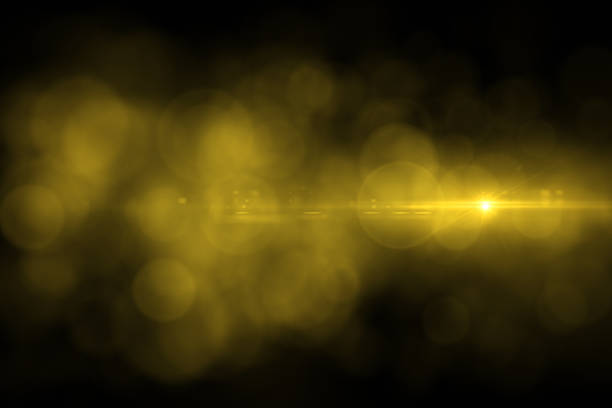 istock Lens Flare and Bokeh, Black Background 1077168898