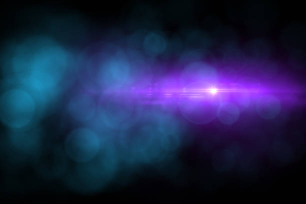 Lens Flare and Bokeh, Black Background