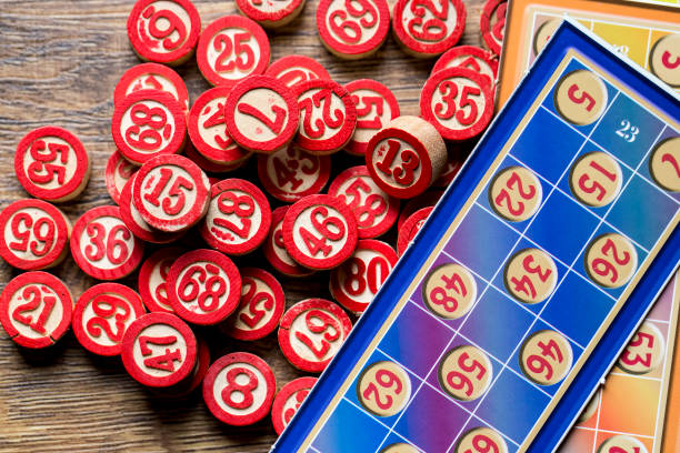 istock Bingo cards (Tombola / lotto) and with numbers isolated 1077172618