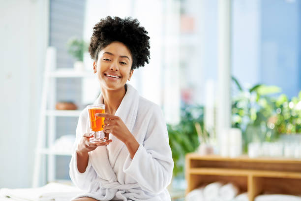 istock Life is simple, drink tea and be happy 1077178586