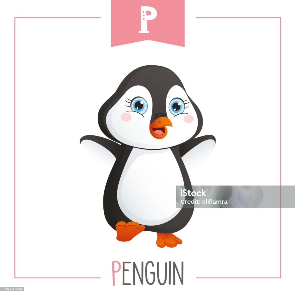 Vector Minh Họa Chữ Cái P Và Chim Cánh Cụt Hình minh họa Sẵn có ...