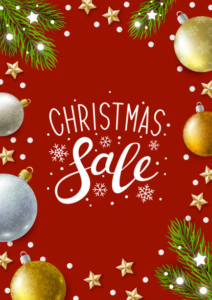 istock Christmas greeting card with holiday decor on red background 1077178908