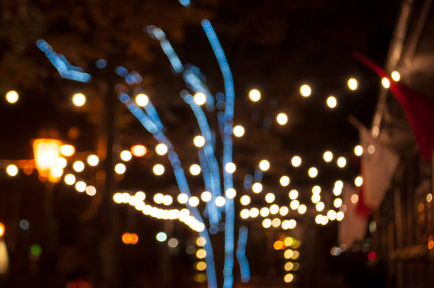 istock Blurry garland with little lights. Party concepts. 1077194818