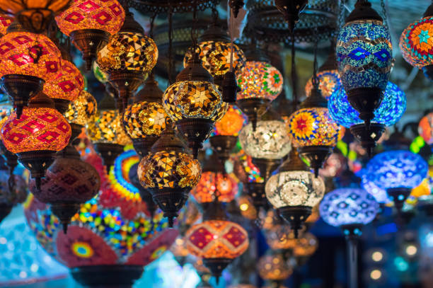 istock Lanterns in Istanbul shop, Turkey 1077195226