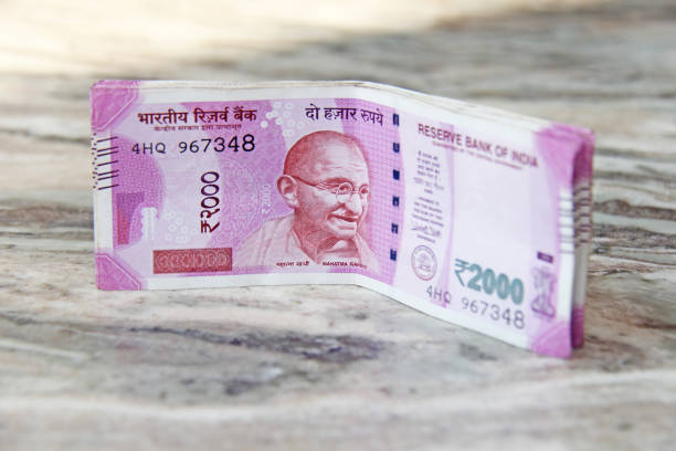 Two thousand rupees, Indian money and banknotes. 2,000 rupees
