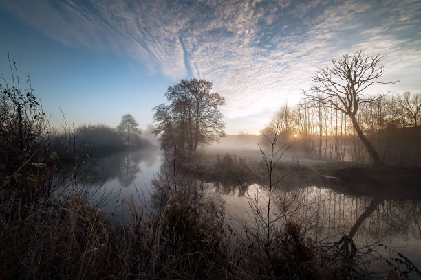 Pre-Dawn Fog along the River Arrow