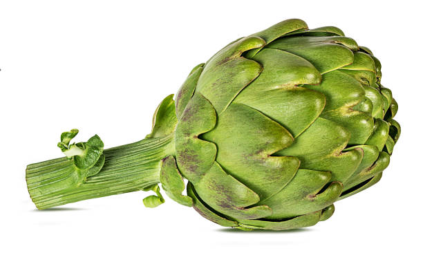istock Artichoke isolated on white background with clipping path 1077203518