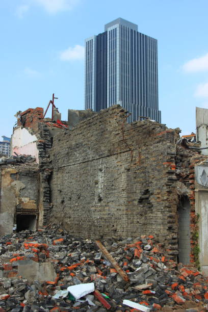 istock Old house Demolition of the wall 1077207024