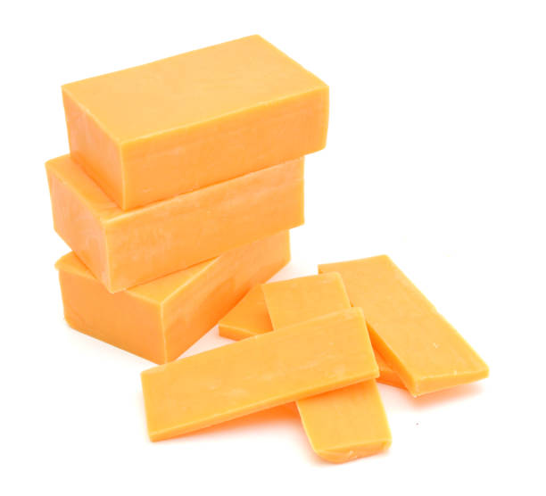 istock piece of cheese isolated on a white background 1077209402