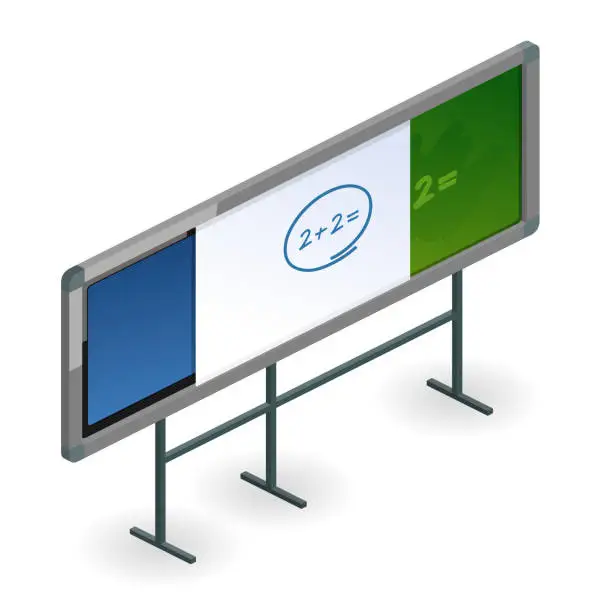 Vector illustration of smartboard