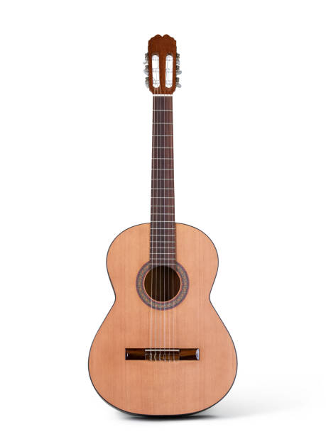 istock Acoustic guitar isolated on white 1077215502