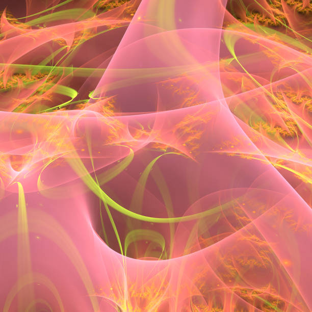 istock Abstract bright colorful spiral fractal on a black background. 3D. Computer generated image. 1077221534