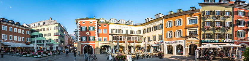 Lienz, Austria - Oktober 17: famous shopping street in the old town of Lienz on Oktober 17, 2018