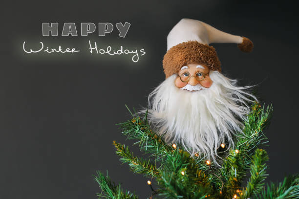 istock Santa Claus toy on the Christmas tree 1077230732