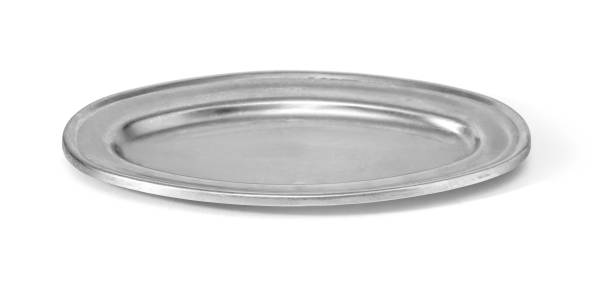 istock Scratched round metal plate 1077231624