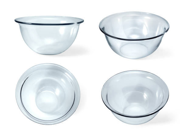istock Empty bowl glass isolated on the white 1077231710