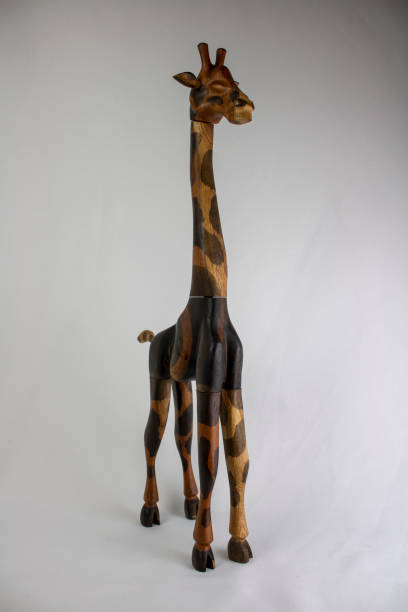 istock Old wooden Giraffe kids toy. 1077235398