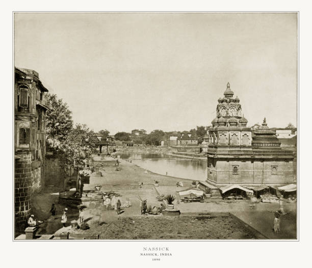 istock Nassick, India, Antique India Photograph, 1893 1077238328