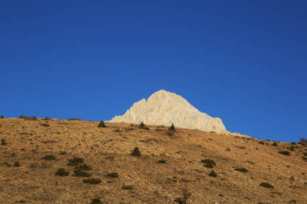 Mount Demirkazik at Aladaglar National Park in Nigde, Turkey. Mount Demirkazik is the most famous mountain in Aladaglar.