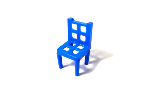 istock Blue chair on a white background 1077253910
