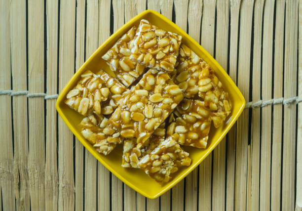 istock Indian sweet peanut chikki 1077255350