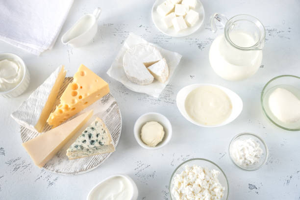 istock Assortment of dairy products 1077255516
