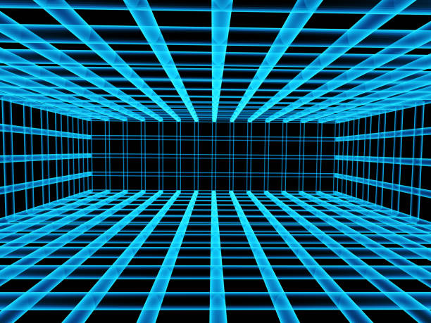 istock Abstract background with tunnel from lattice 1077257126