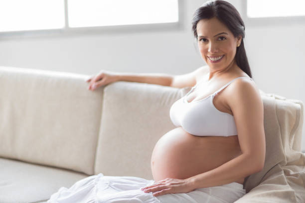 istock Pregnant portrait 1077260346