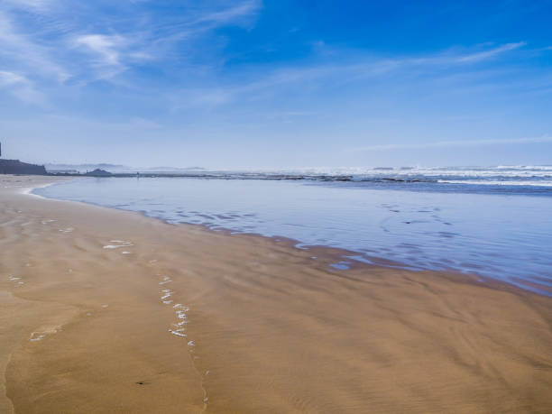 istock Sandy beach on the coast in Essaouira, Morocco 1077265054