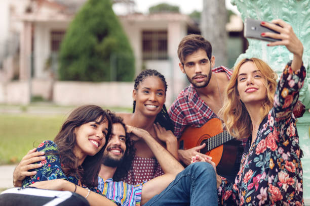 istock Young latino people having a day together in Cuba 1077265070