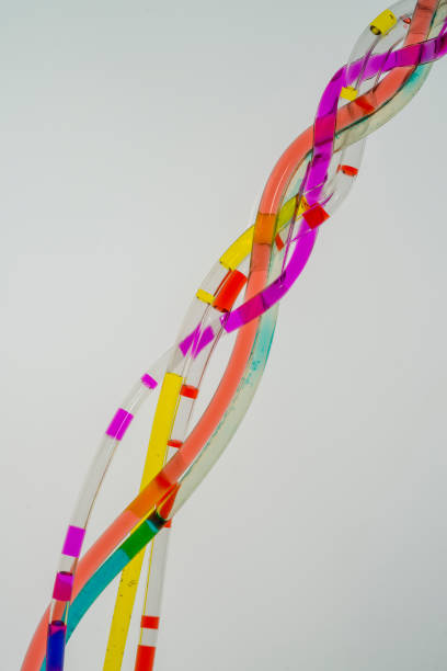 istock Plastic tubes filled with the colourful liquid 1077274342