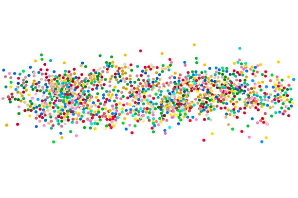 istock Confetti carnival decoration Holidays background 1077275218