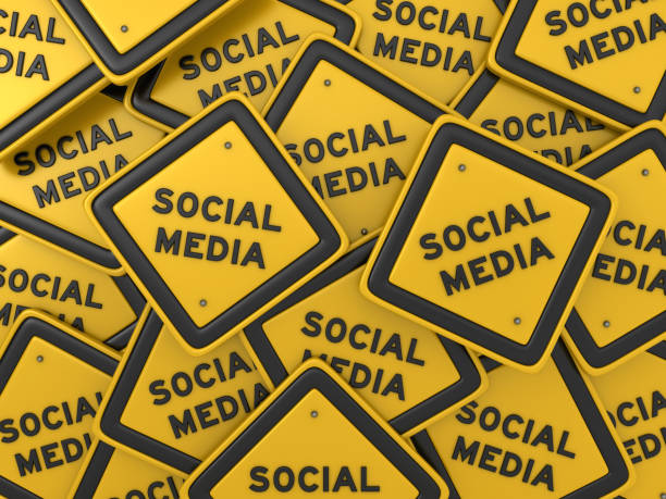 istock SOCIAL MEDIA Road Sign - 3D Rendering 1077276478
