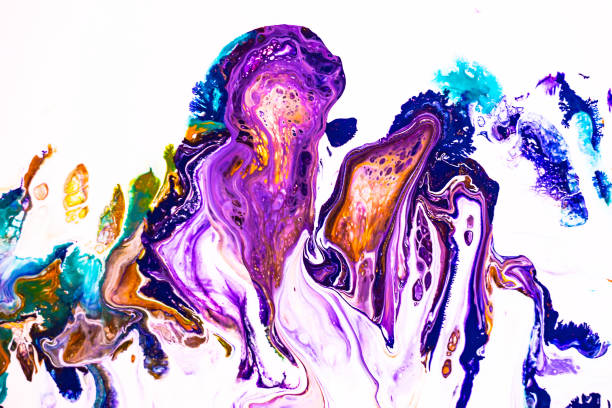 Mixture of acrylic paints. Modern artwork with spots and splashes of color paint. Liquid marble texture. Applicable for design packaging, stationery, posters, cards, banners, flyers, covers, art print mezcla de pinturas acrílicas. obras de arte moderno con manchas y salpicaduras de pintura de color. textura líquida de mármol. aplicable para envases de diseño, papelería, carteles, tarjetas, banners, volantes, cubiertas, impresión de arte