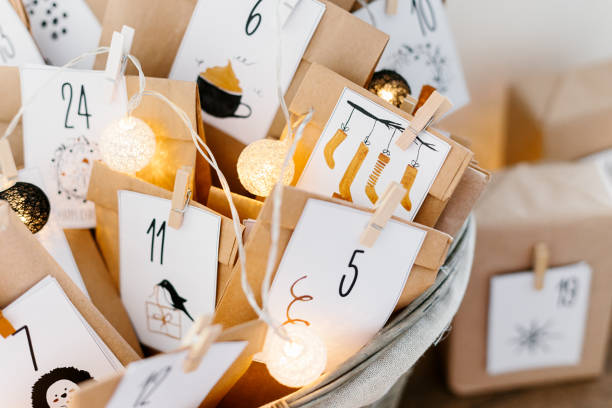 istock Advent calendar waiting for Christmas. 1077280266