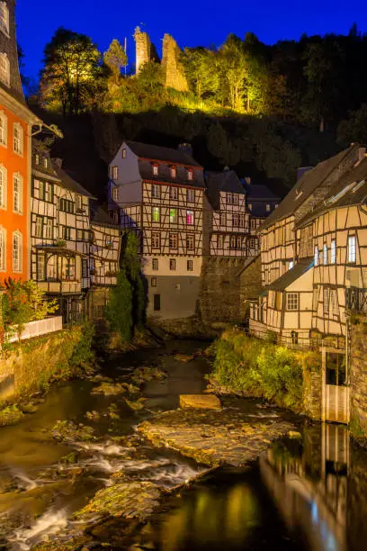Monschau is a small historic town located in the Eifel.