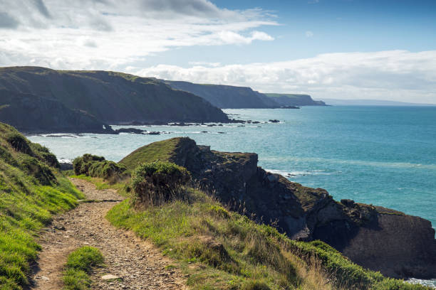 istock The rugged coastline at Hartland Quay in Devon , England 1077284100