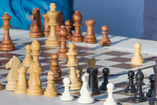 istock chess game, a game for the development of intelligence 1077289396