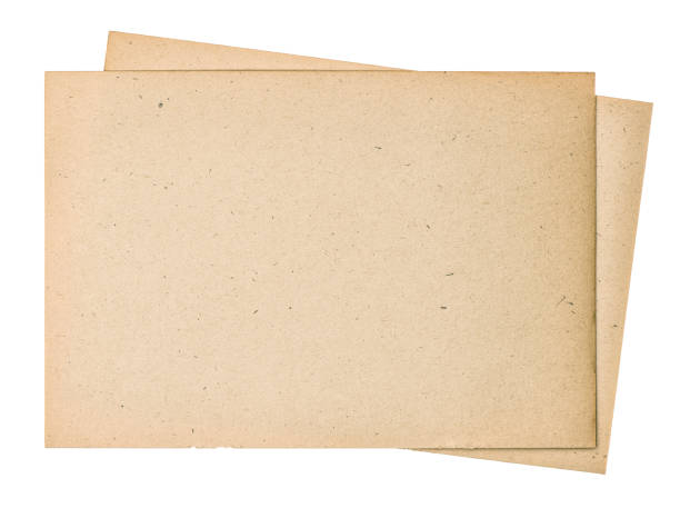 istock Old paper sheets Used book pages edges white background 1077293930