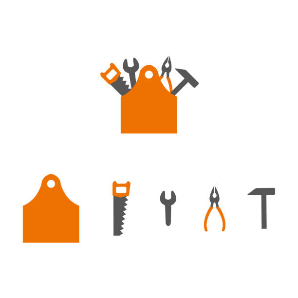 tools a set of toolbox icons toolbox stock illustrations