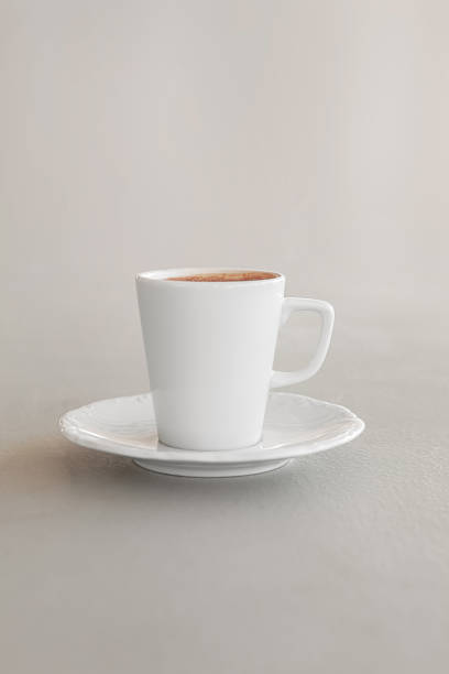 White cup of espresso coffee with clipping path White cup of espresso coffee with clipping path kalender stock pictures, royalty-free photos & images
