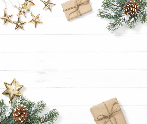 istock Christmas tree branches gifts ornaments 1077311590