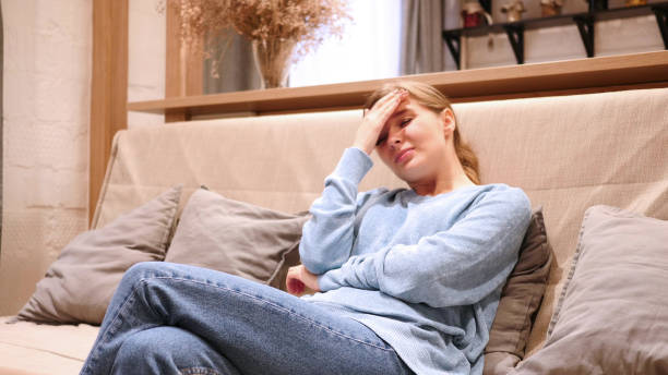 istock Tension and Headache, Frustrated Man with Stress of Work 1077312974