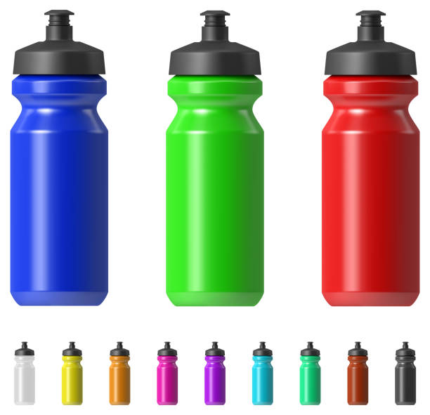 sport-wasserflasche - wasserflasche stock-grafiken, -clipart, -cartoons und -symbole