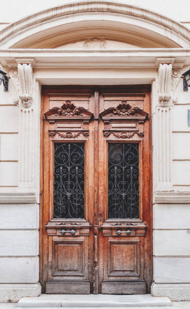 istock Old and beautiful ornate door 1077323794