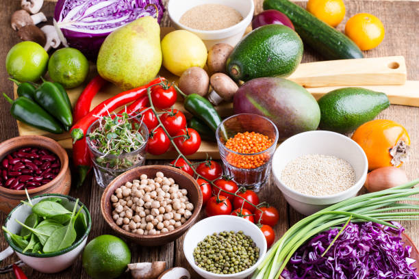 istock Healthy plant based vegan food 1077335610